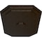 Ekena Millwork Felix Ceiling Medallion, Hand-Painted Bronze, 25 1/4"W x 17 1/4"H x 1 3/4"P CM25FEBZS - alternate 2